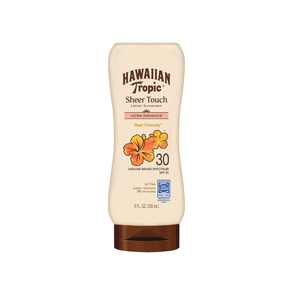 أفضل كريم واقي شمس ومبيض hawaiian tropic sheer touch lotion sunscreen