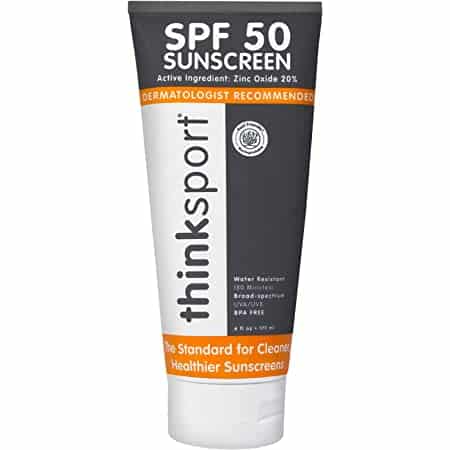 أفضل كريم واقي شمس ومبيض thinksport spf 50+ mineral sunscreen safe