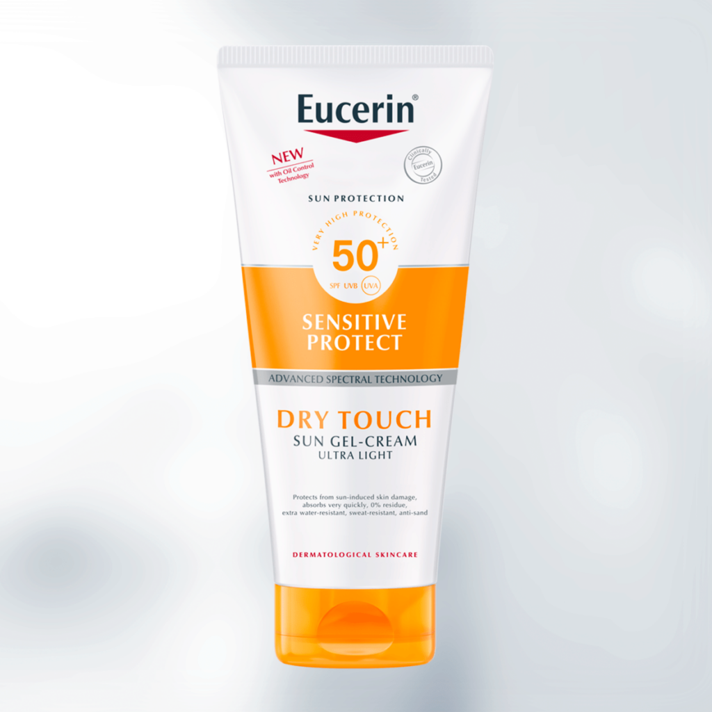 واقي شمس يوسيرين جل eucerin sun gel cream dry touch sensitive protect spf 50