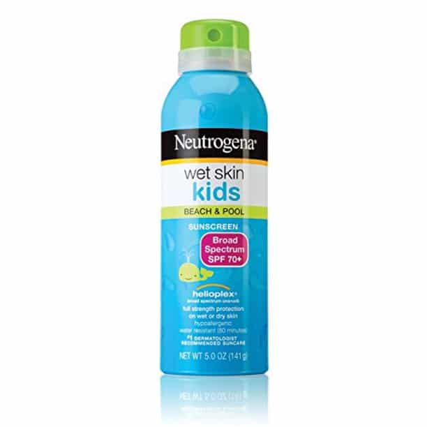 أفضل واقي شمس للوجه للأطفال بخاخ neutrogena wet skin kids sunscreen