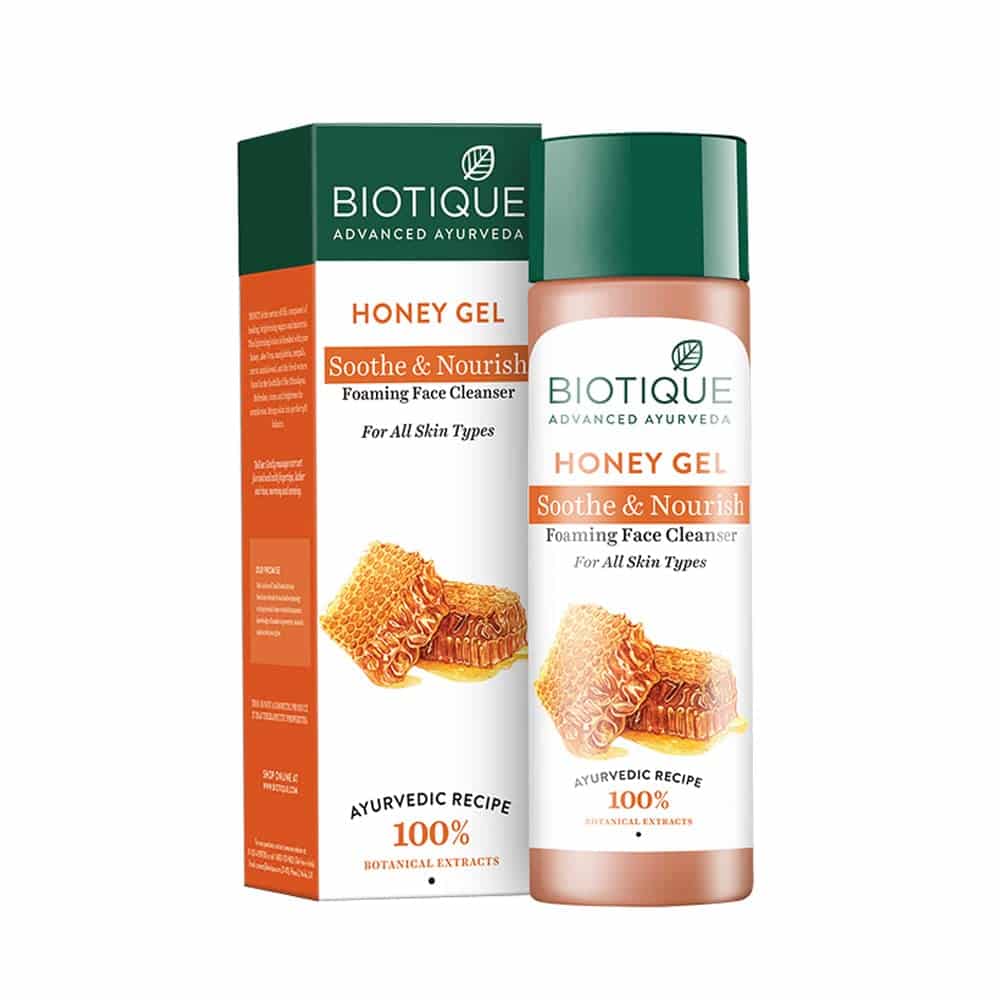 افضل غسول للبشرة المختلطة الغسول الرغوي المنعش biotique bio honey gel