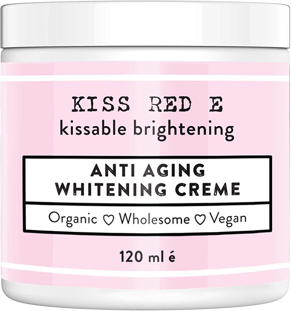 افضل كريم تفتيح طبي kiss red e anti aging whitening cream لتفتيح الجسم