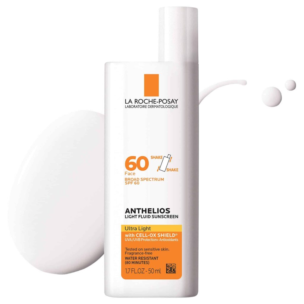 واقي شمس لاروش بوزيه للبشرة المختلطة ultra light fluid face sunscreen spf 60