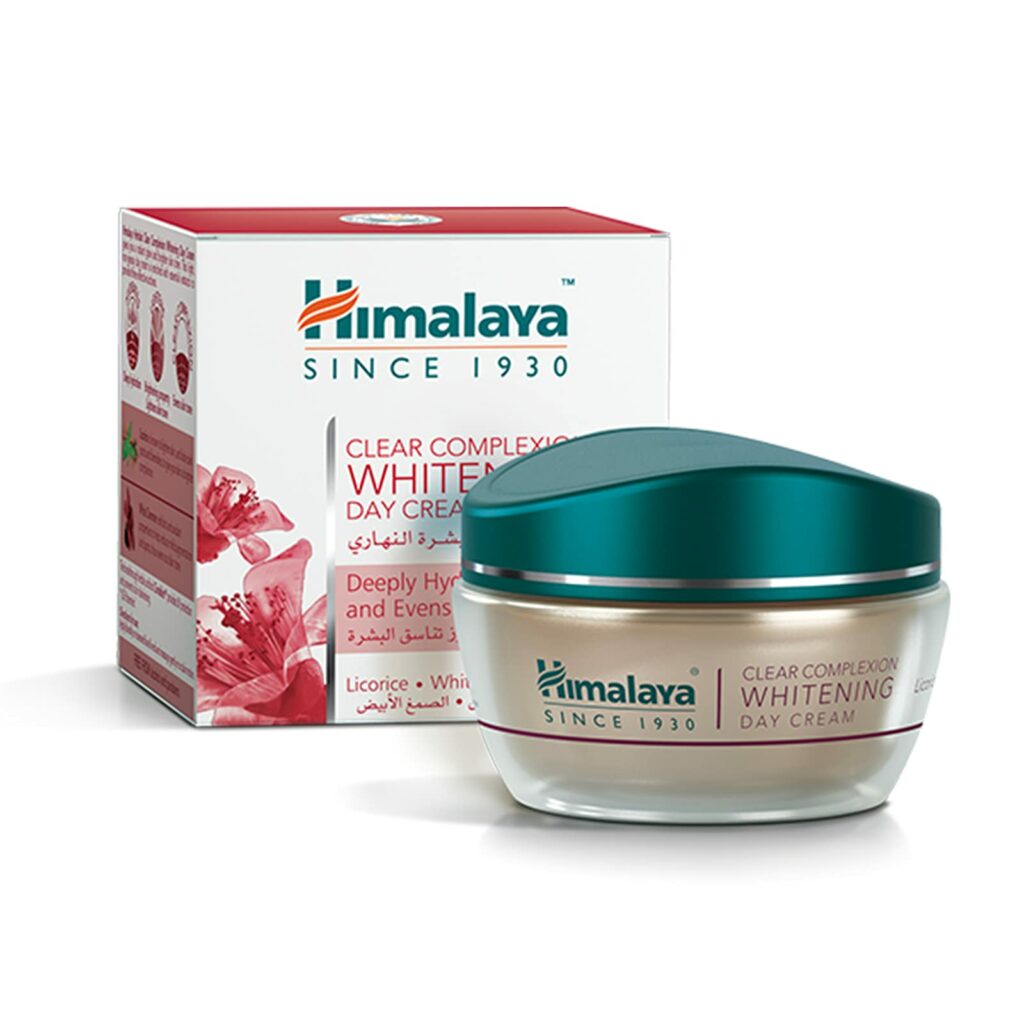 أفضل كريم لتفتيح الوجه من الصيدلية الكريم النهاري من هيمالايا هيربلز himalaya herbal complexion whitening cream